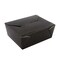 Amercareroyal Royal 6"x4.75"x2.5" #8 Black Folded Takeout Box, PK300 FTB8BK - alternate 4